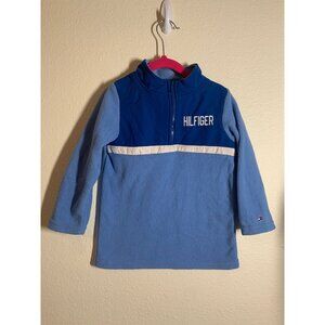 Tommy Hilfiger Pull Over Fleece Sweatshirt Toddler Size 3T Blue Winter Cozy I6